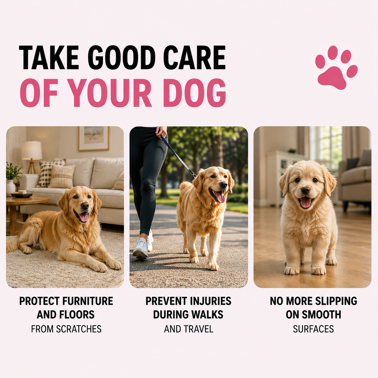 PawGrip™ – Anti-Slip Traction Pads