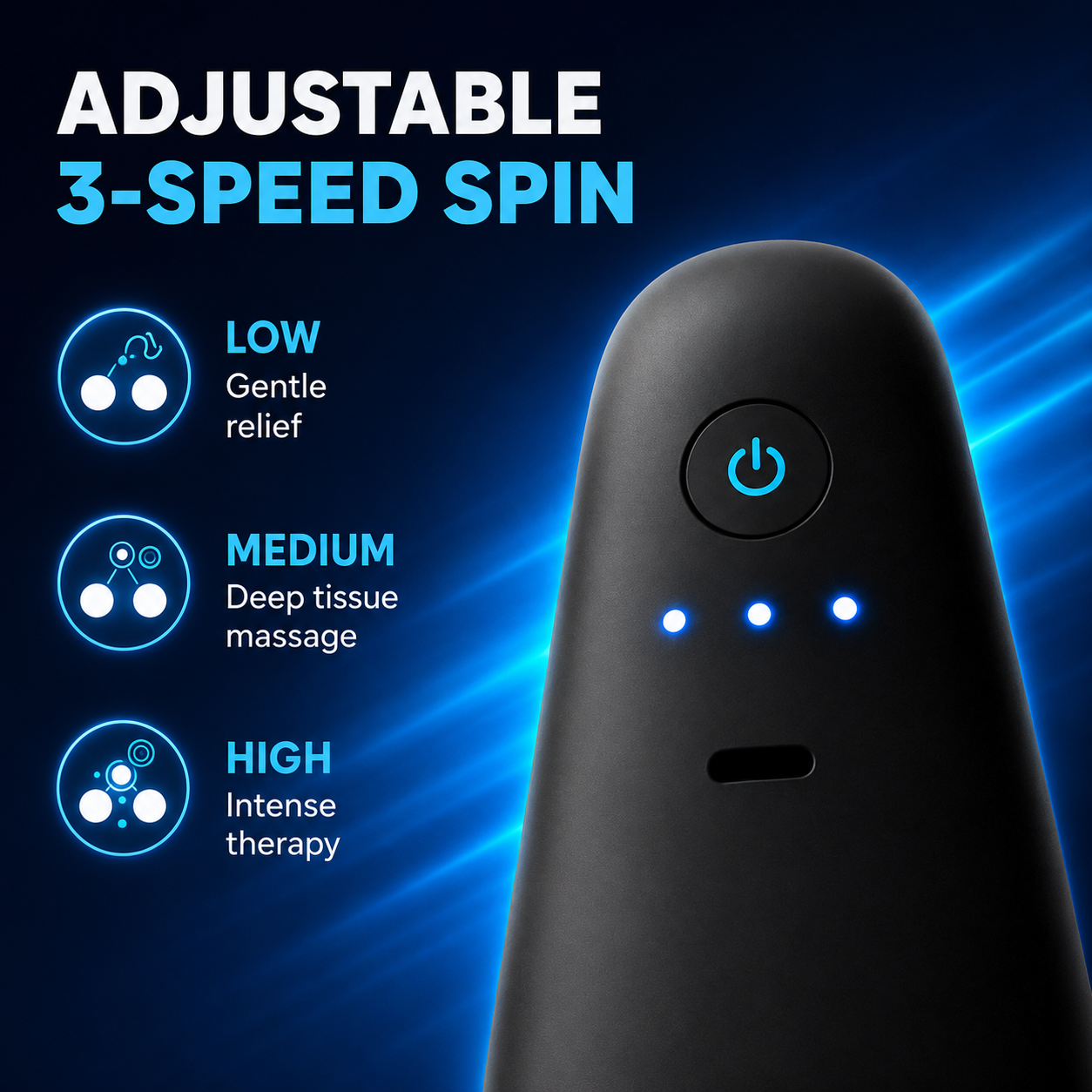 SpinRelief™ – Portable Muscle Recovery Massager