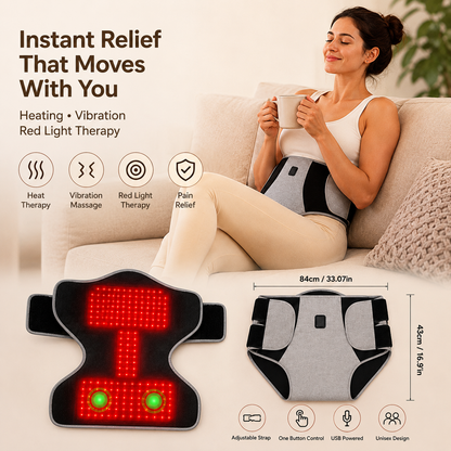 CrampZero™ — Red Light Heating & Massage Belt