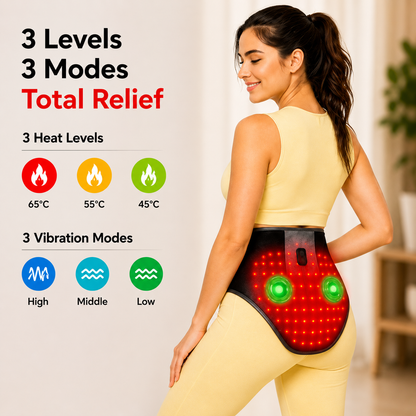 CrampZero™ — Red Light Heating & Massage Belt