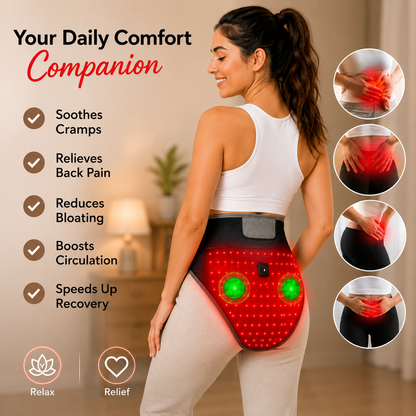CrampZero™ — Red Light Heating & Massage Belt