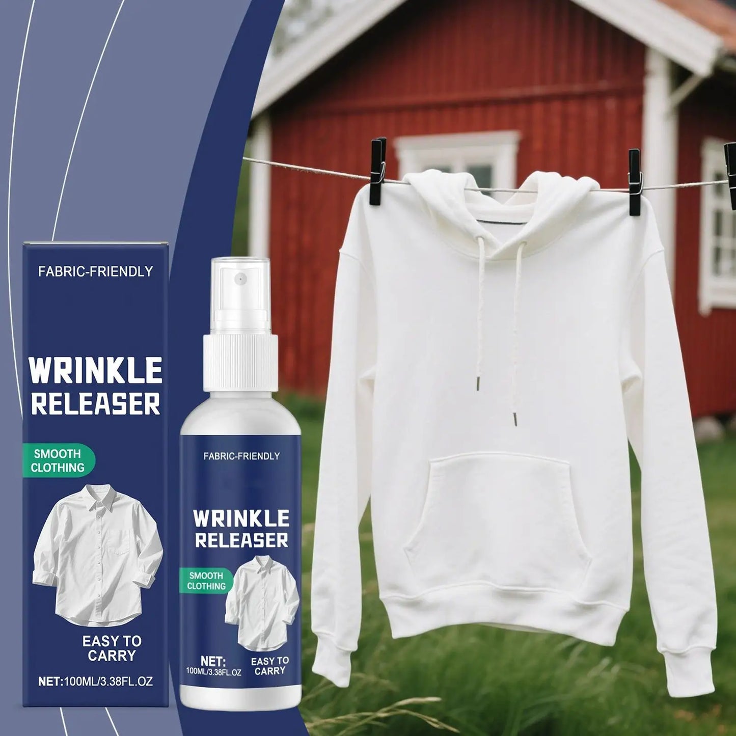WrinklEase™ – Instant Wrinkle Release & Fabric Refresh Spray