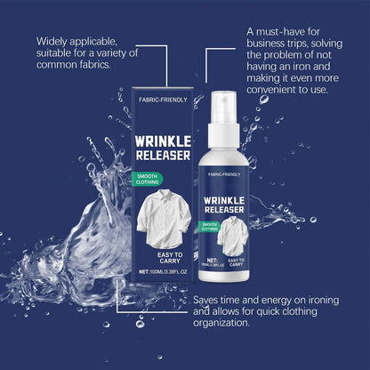 WrinklEase™ – Instant Wrinkle Release & Fabric Refresh Spray